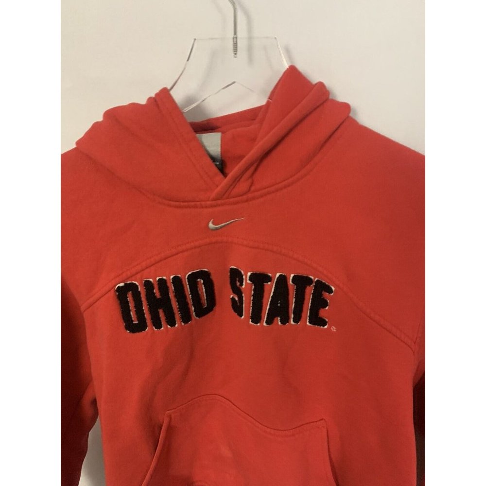Ohio State Buckeyes M Patch Nike Team Boys Hoodie Pullover - Picture 2 of 6